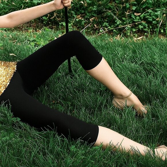 TRASPARENZE Capri-style Microfibers Leggings 40 Den Black Size SML Tights from - Picture 2 of 3